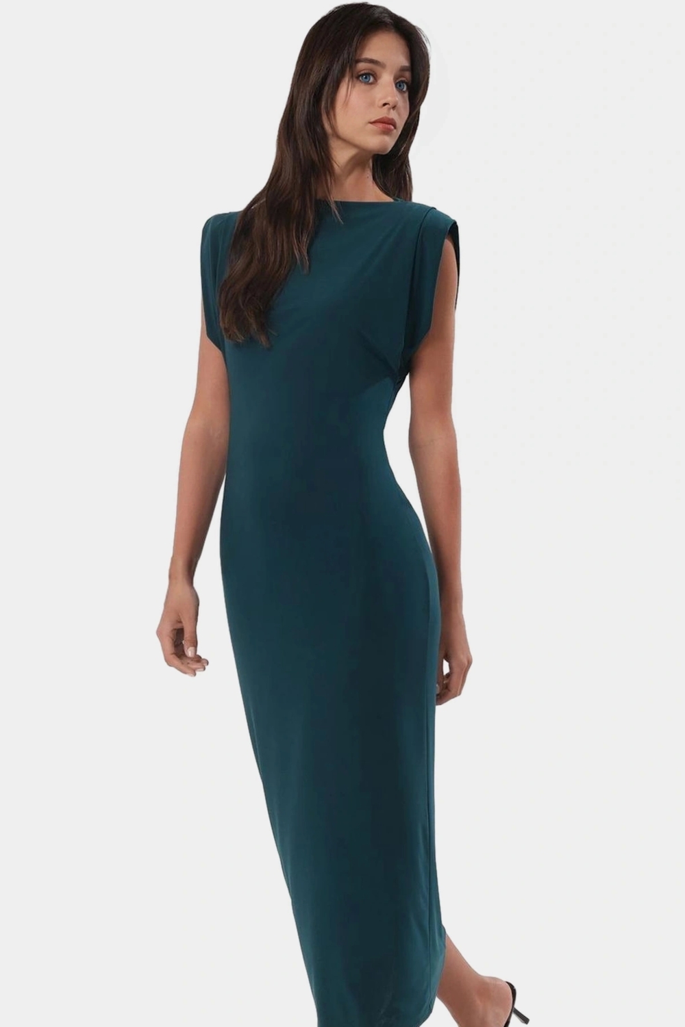 Maxi Bodycon Elbise Örme Kolsuz Rahat Yazlık Uzun Ömürlü Yüksek Kalite Seçkin Malzeme