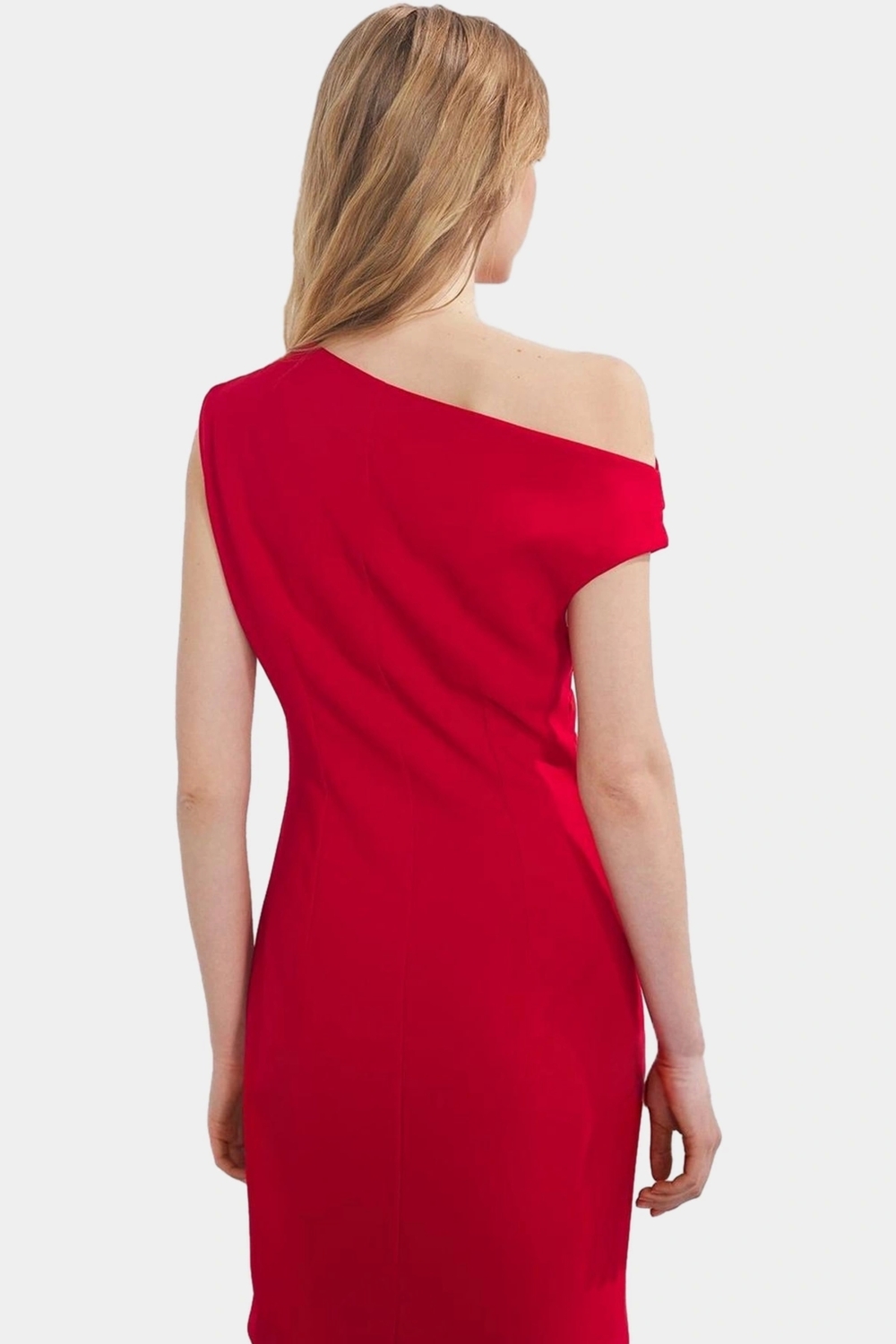 Yazlık Mini Elbise Bodycon Kalıp Tek Kol Dokuma Kumaş Seçkin Malzeme Şık Görünüm
