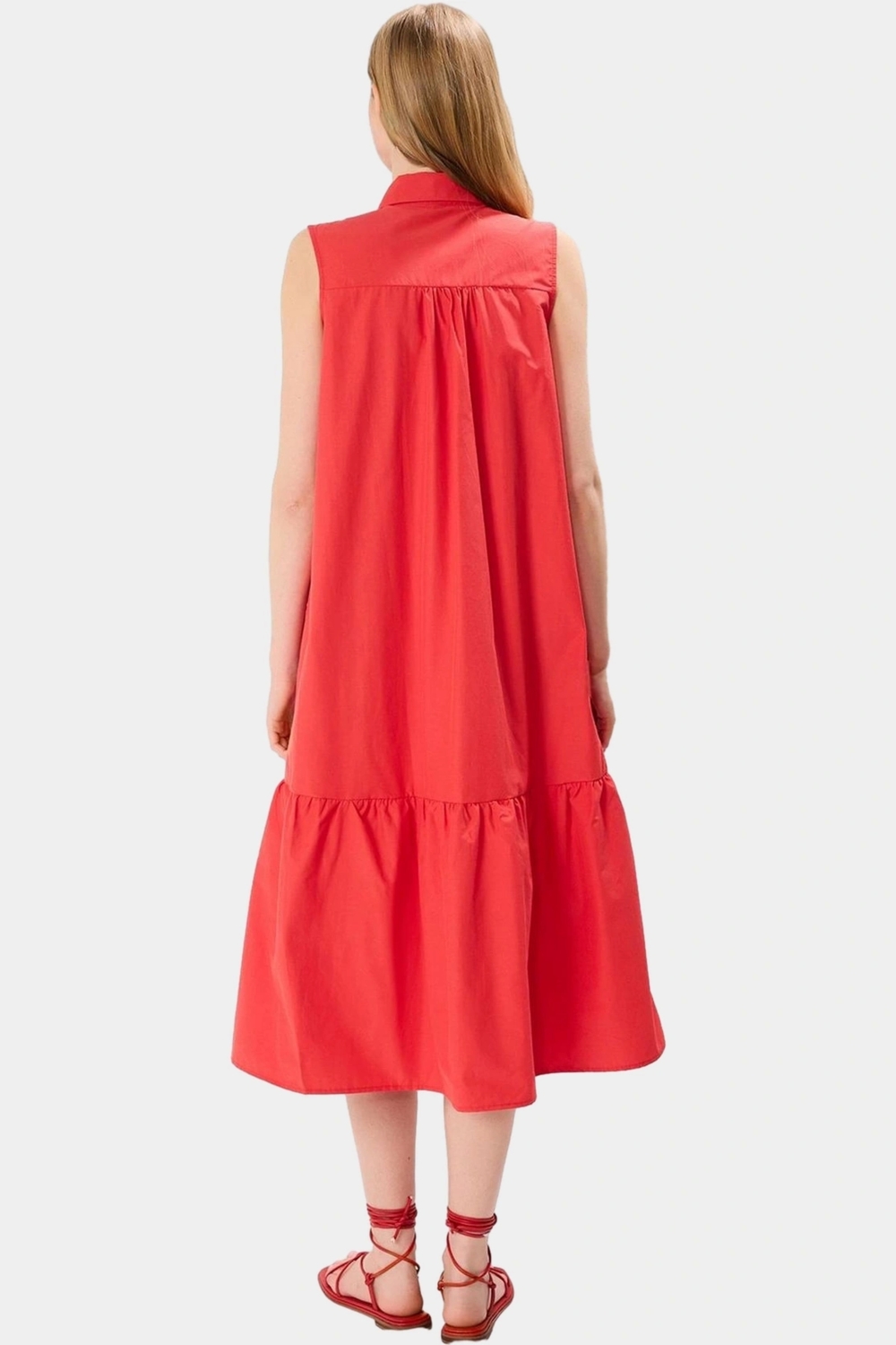 Cool & Comfort Terrycotton Gömlek Elbise Dokuma Kumaş Midi Boy Trend Tasarım Dayanıklı Malzeme