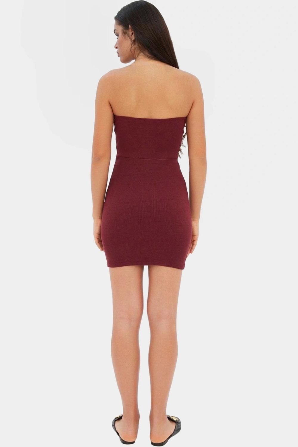 Yazlık Mini Elbise Bodycon Kalıp Örme Kumaş Rahat Kesim Kaliteli İşçilik Zarifane Tasarım