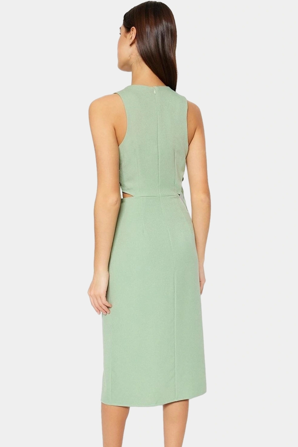 Şık ve Rahat Yazlık Midi Elbise Bodycon Kesim Dokuma Kumaş Konforlu Modern Stil