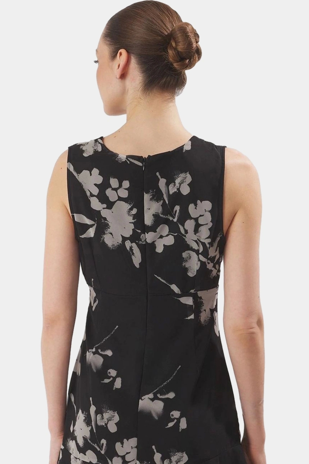 A line Şifon Mini Elbise Çiçek Desenli  Polyester Profesyonel Görünüm Seçkin Malzeme