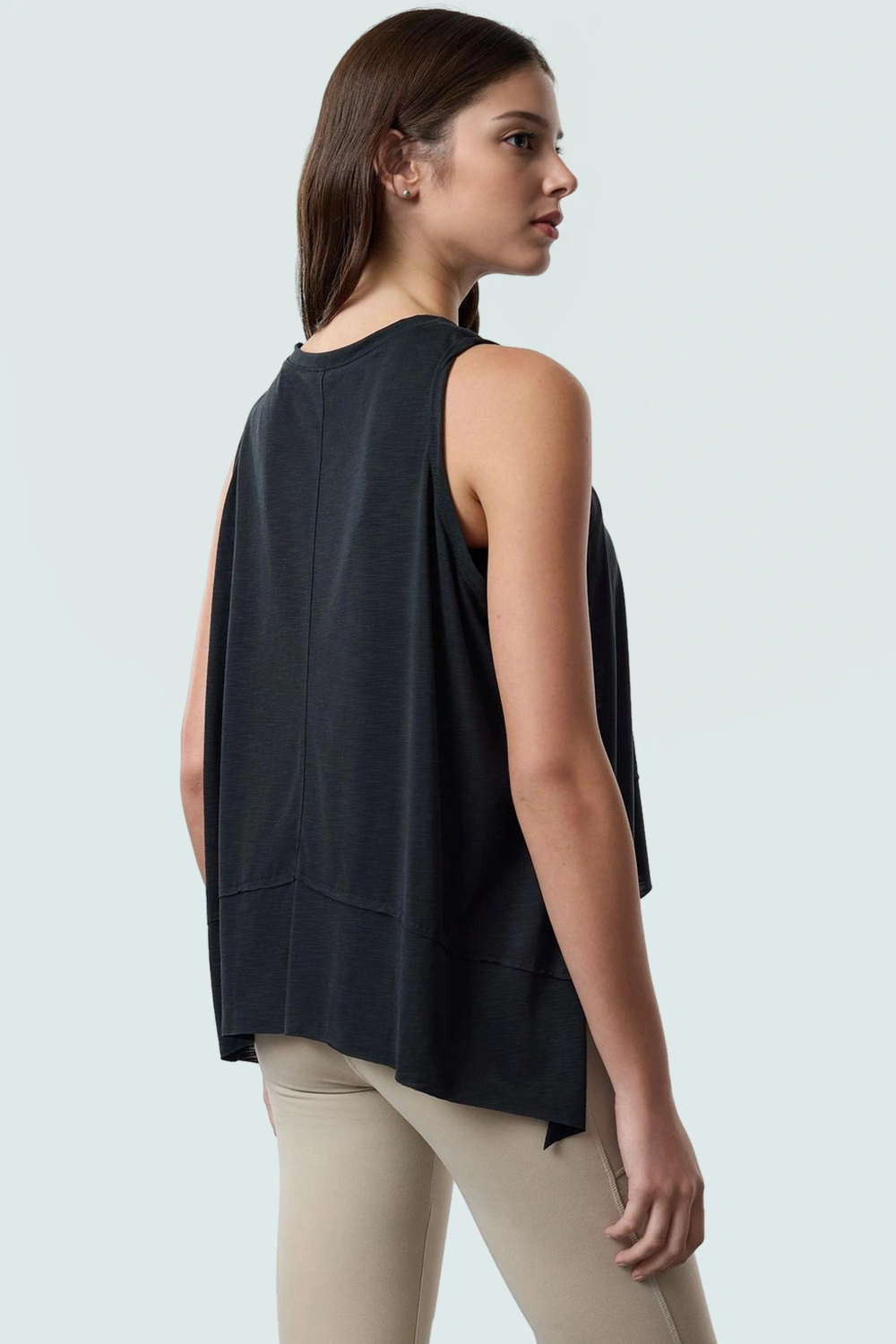 Yoga Spor Bluz Nefes Alan Micro Örme Polyester Kumaş Dayanıklı Malzeme Modern Stil