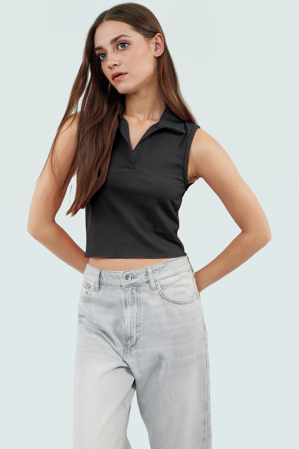 Fitted Vücuda Oturan Polyester Kaşkorse Bluz Günlük Stil Rahat Ve Şık Premium Kalite