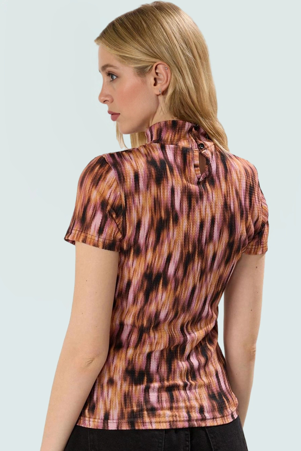 Yazlık Çok Polyester Bluz Rahat Şık ve Bürümcük Dokuma Trend Tasarım Mükemmel Uyum