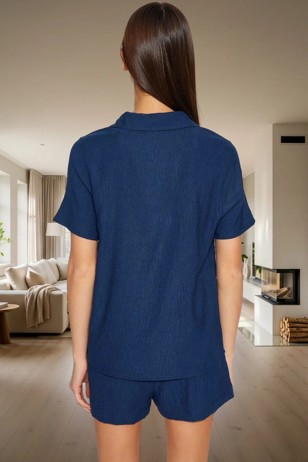 Rahat Yazlık Pijama Takımı Saten Kumaş ve Nakış Detay Premium Kalite Konforlu Kesim
