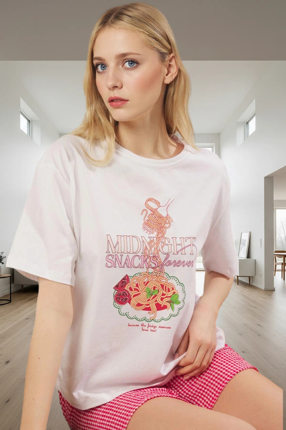 Çok Ekose Desenli Pamuklu Pijama Takımı Nefes Alabilir ve Rahat Kullanım Modern Stil