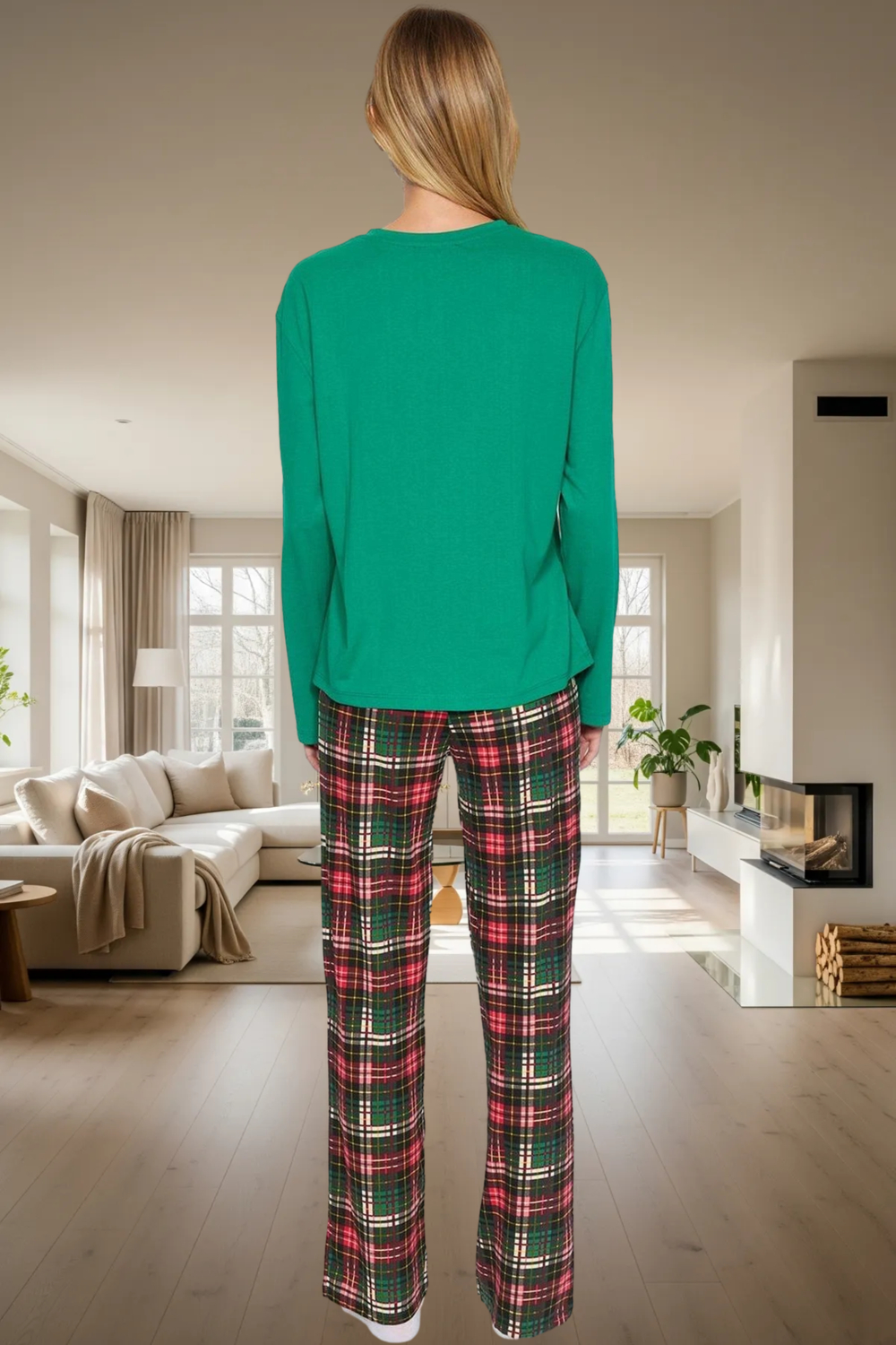 Yılbaşı Temalı %100 Pamuklu Pijama; Rahat Sıcak ve Şık Kaliteli İşçilik Kullanım Uzun Ömürlü