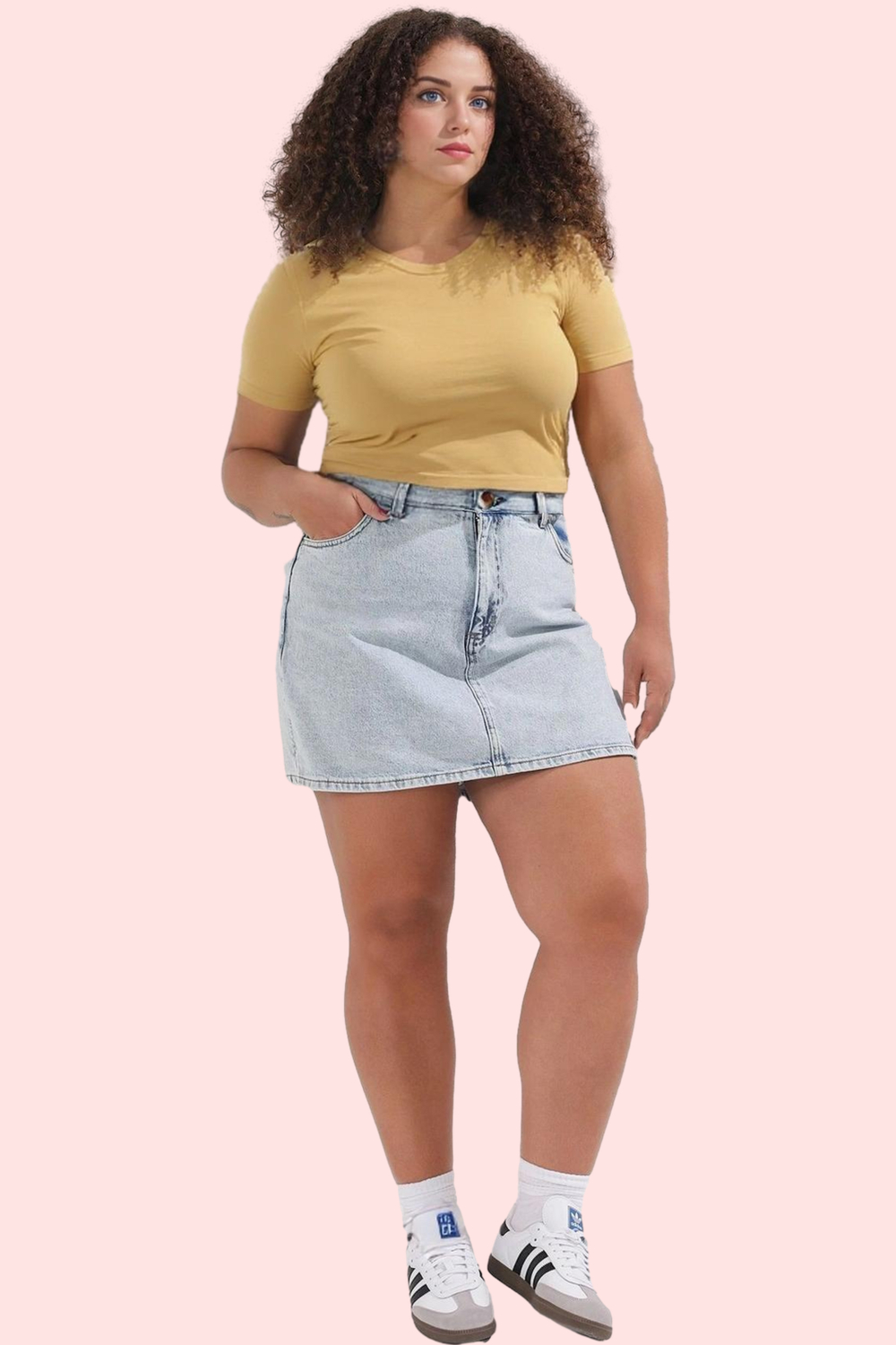 Kadın Denim Yüksek Bel Geniş Paça Şort Etek Pamuk Rahat Günlük Stil Yaz Aylarının Vazgeçilmezi