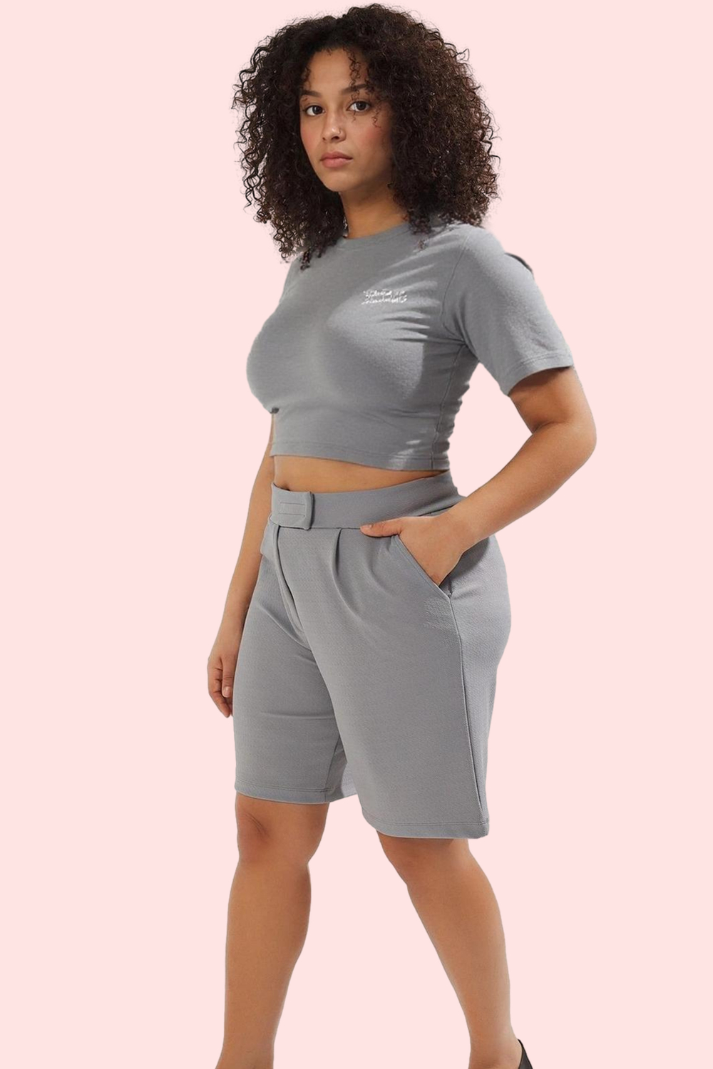 Kadın Boru Paça Örme Şort Polyester Günlük Kullanım için Rahat Hafta Sonu Kaliteli Malzeme