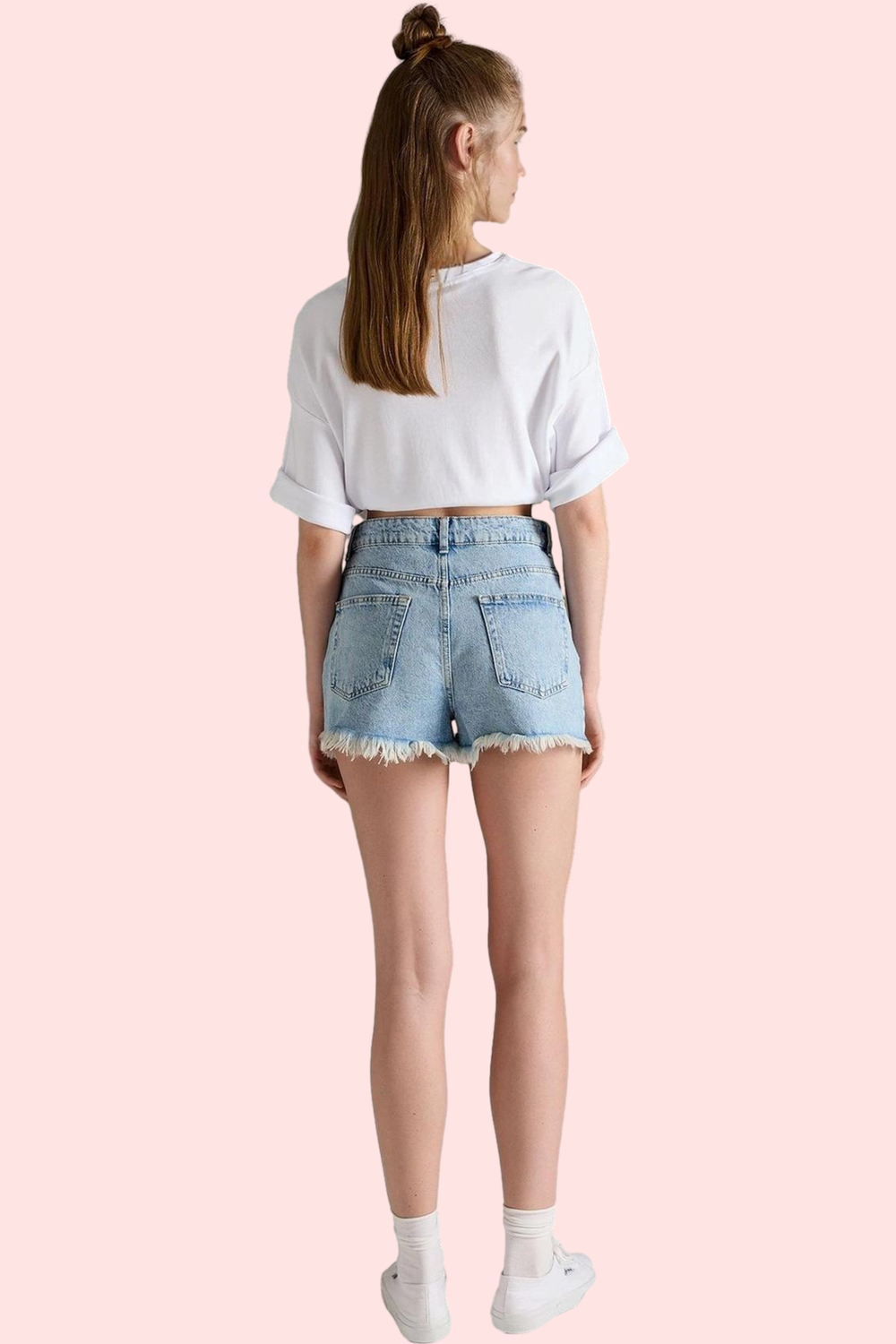 Kadın Şort Etek Model Pamuk Denim Rahat Yaz Günlük Stilin Buluştuğu Yer Vazgeçilmez Tasarım