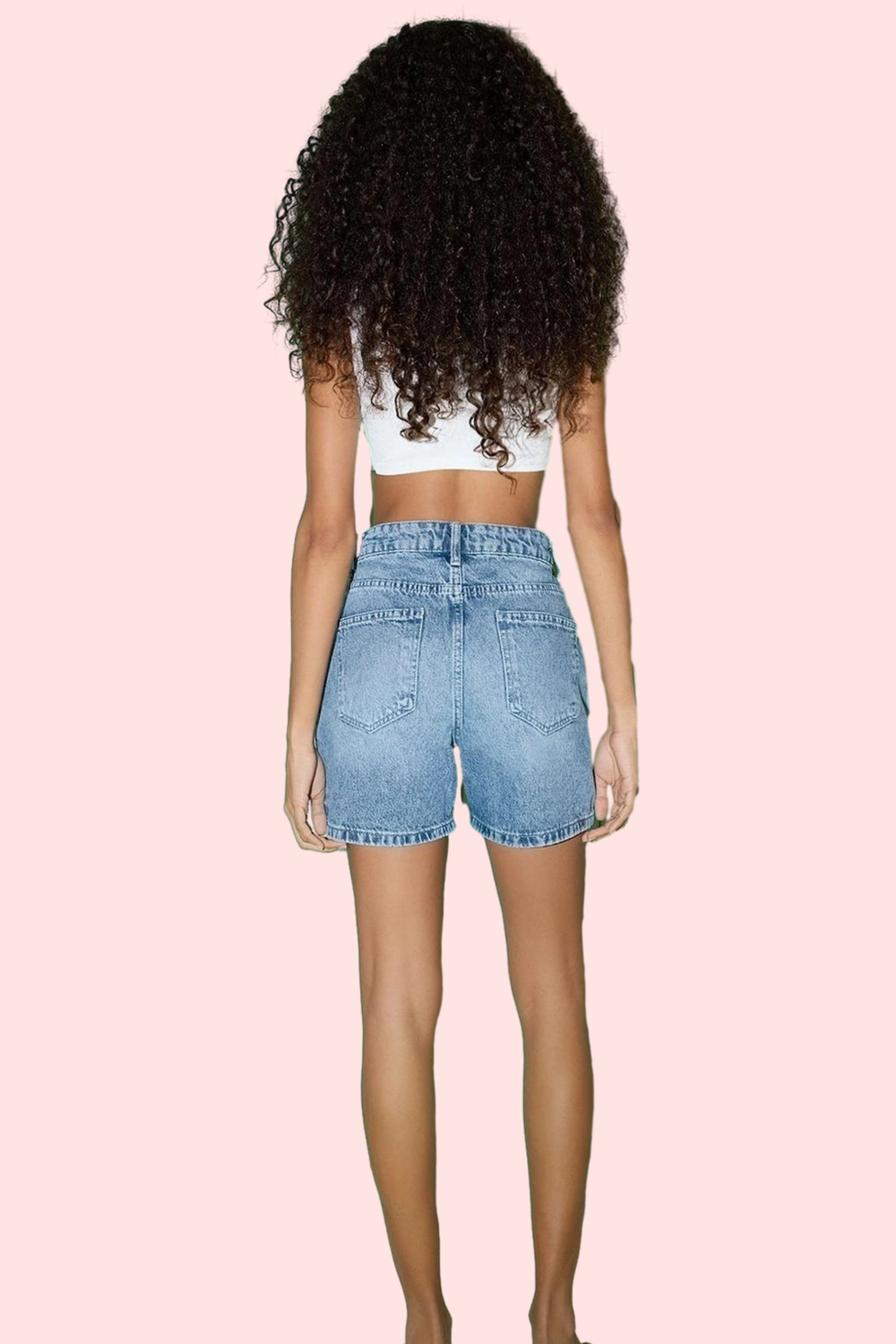 Kadın Denim Şort Pamuk Rahat Günlük Kombinler İçin Modern Tasarım Yaz Aylarının Vazgeçilmezi