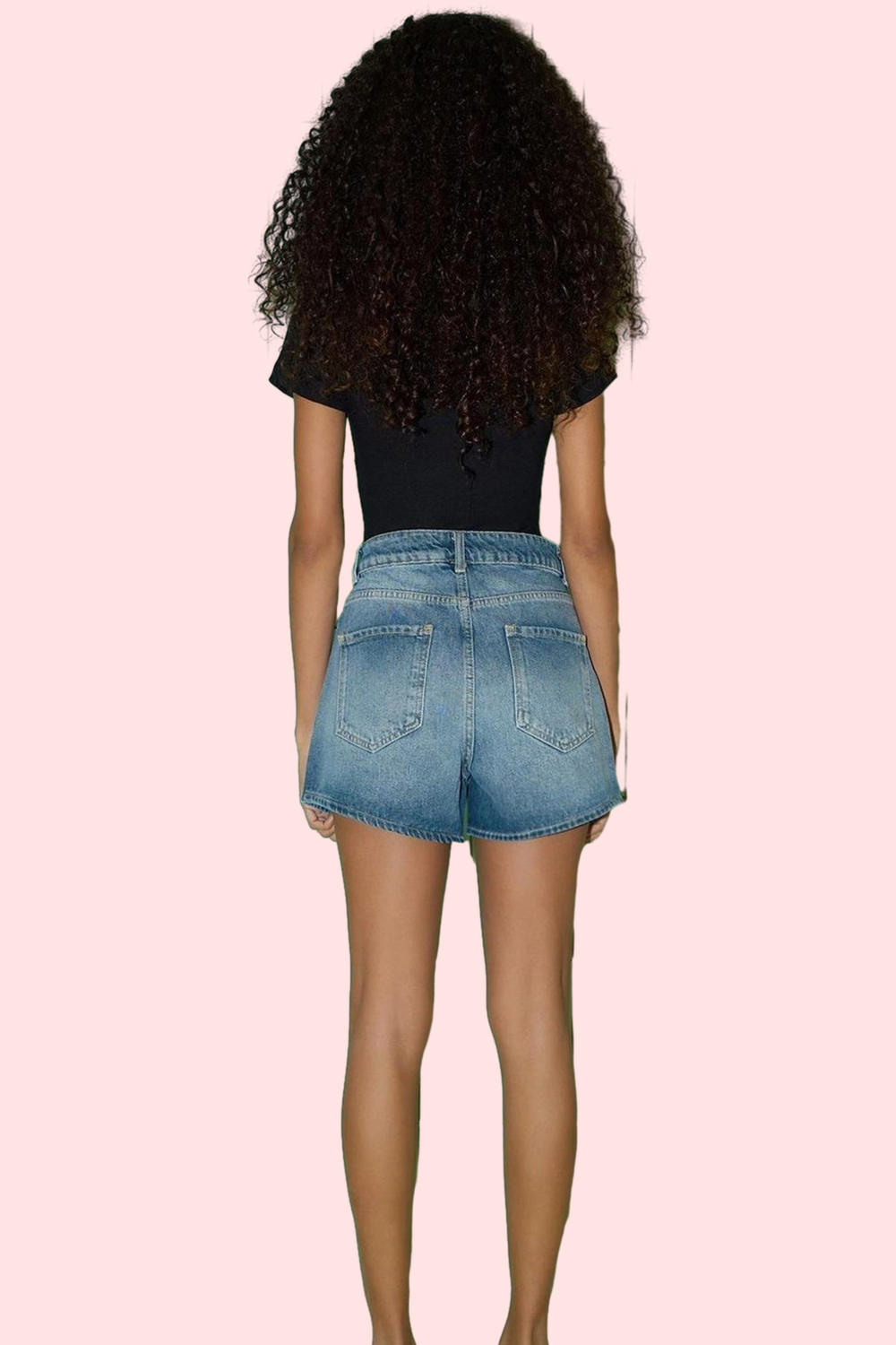Kadın Şort Denim Düz Desen Pamuklu Kısa Boy Geniş Paça Günlük Tarz Yaz Aylarının Vazgeçilmezi
