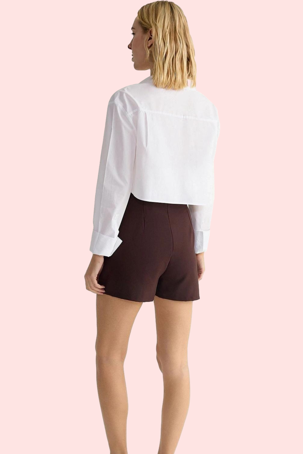 Kadın Şık Dar Paça Kemerli Şort Etek Polyester Dokuma Günlük Kullanım Yaz Aylarının Vazgeçilmezi