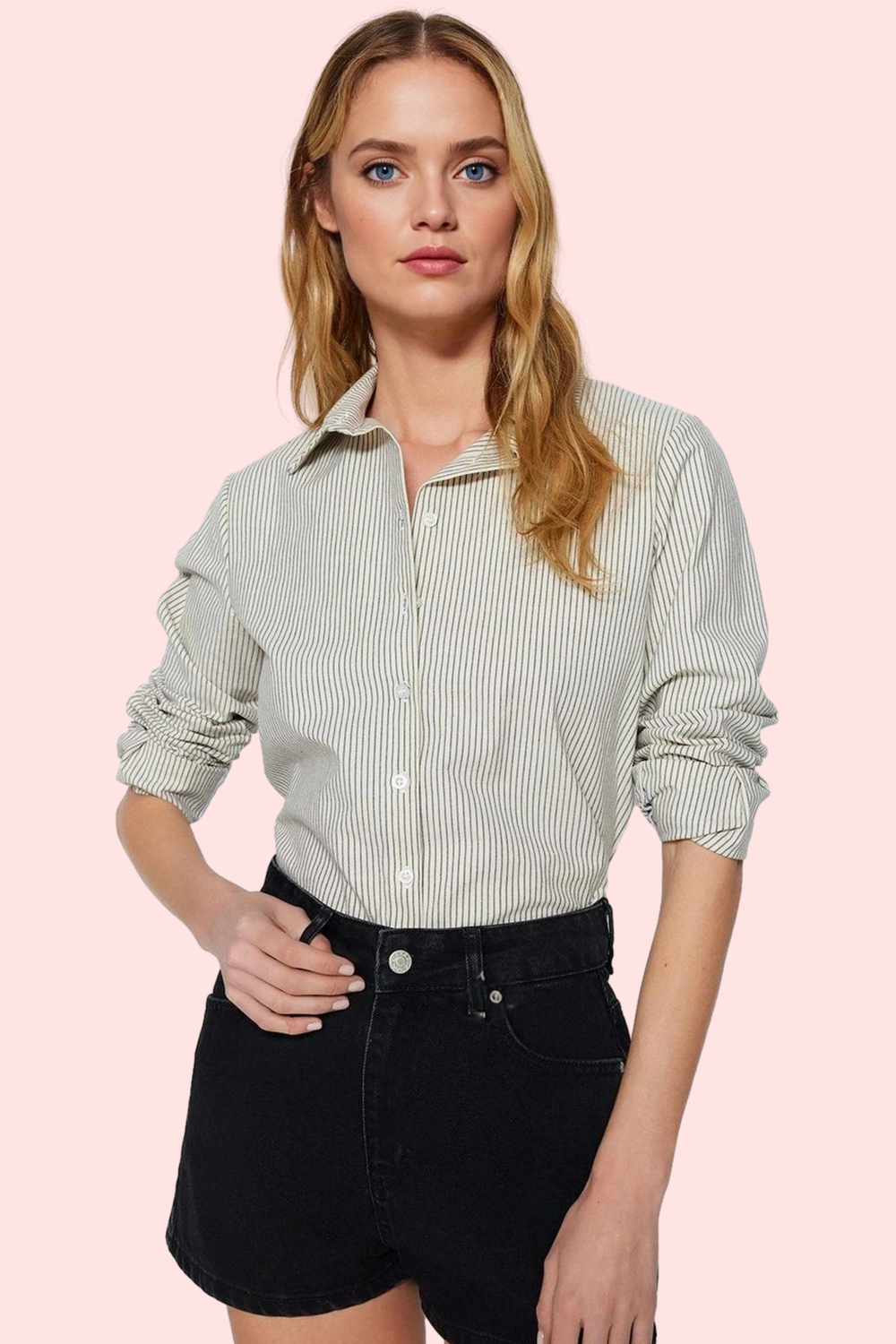 Kadın Denim Şort Pamuk Yüksek Bel Mom Kesim Günlük Stil Hafta Sonu Yaz Aylarının Vazgeçilmezi