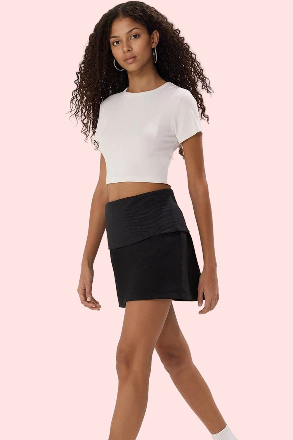 Kadın Finike Dokuma Şort Etek Yüksek Bel Kısa Boy Dar Paça Günlük Yaz Aylarının Vazgeçilmezi