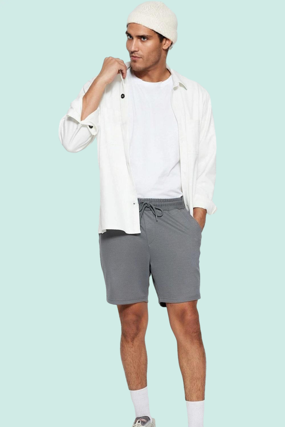 Erkek Casual Şort Slim Fit Renk Örme Kumaş Rahat Kesim Günlük Kullanım Yaz Aylarının Vazgeçilmezi