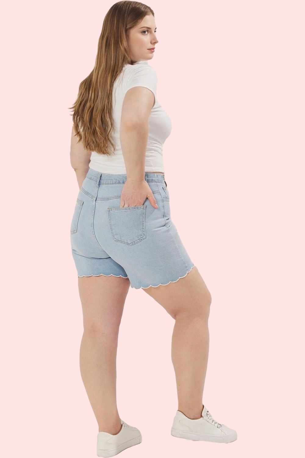 Kadın Denim Şort Yüksek Bel Kısa Boy Dar Paça Casual Günlük Kullanım Yaz Aylarının Vazgeçilmezi