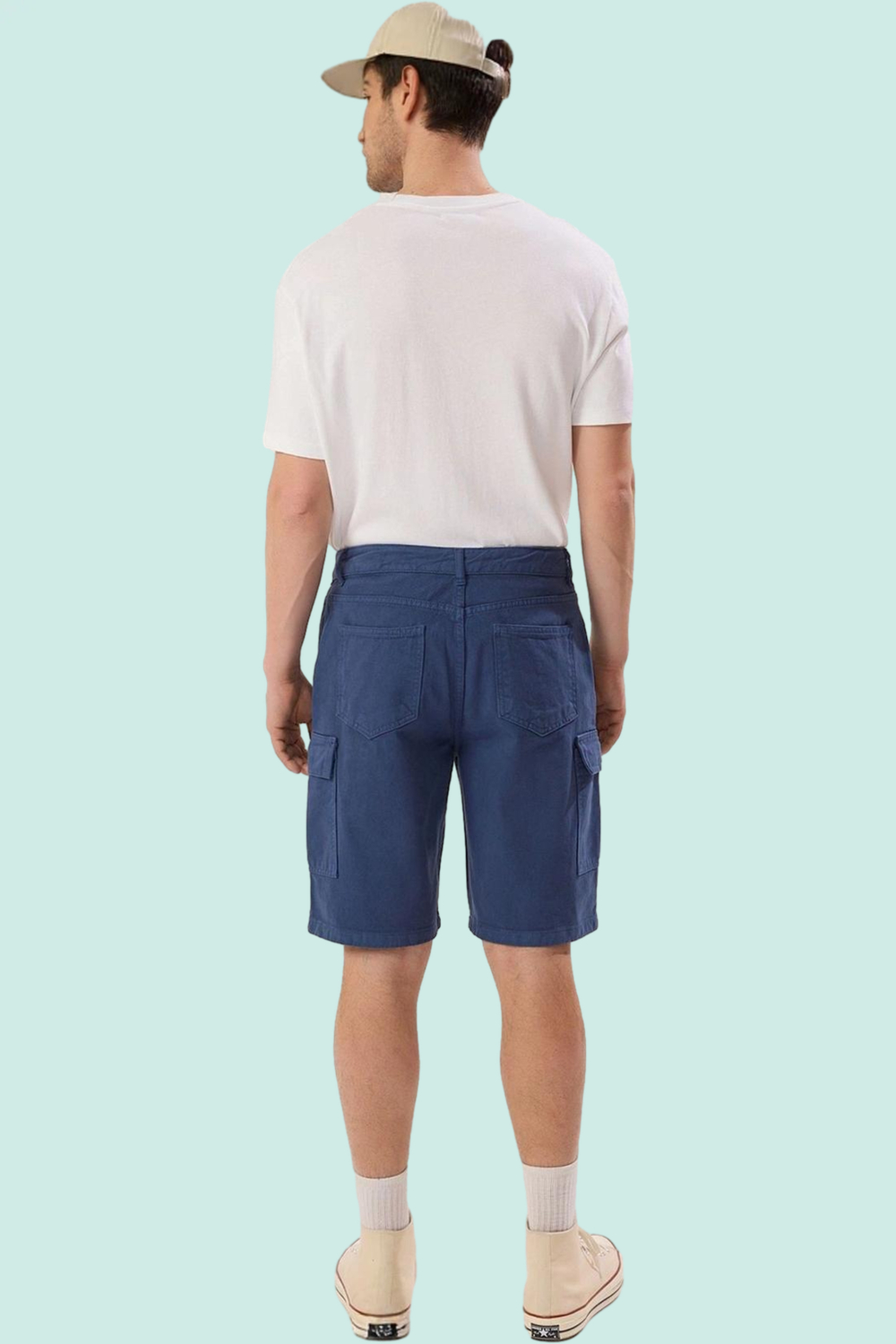 Erkek Pamuklu Denim Şort Rahat Geniş Paça Kısa Boy Günlük Kullanım İçin Ideal Modern Tasarım