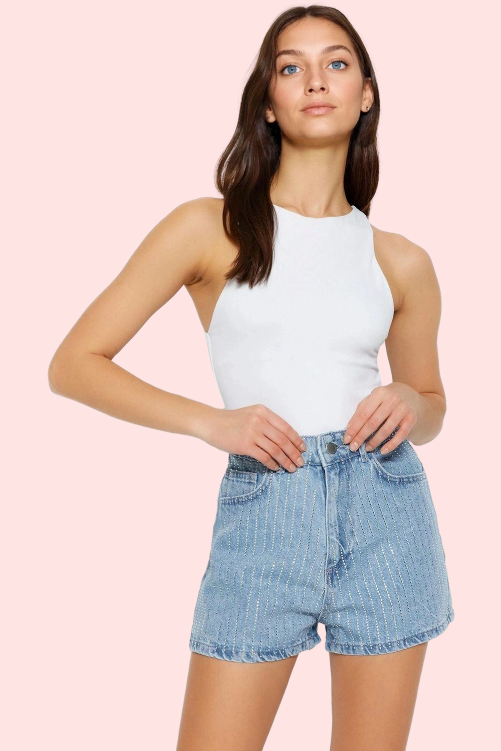 Kadın Denim Şort Pamuk City Short Kalıp Geniş Paça Kısa Boy Yazlık Yaz Aylarının Vazgeçilmezi