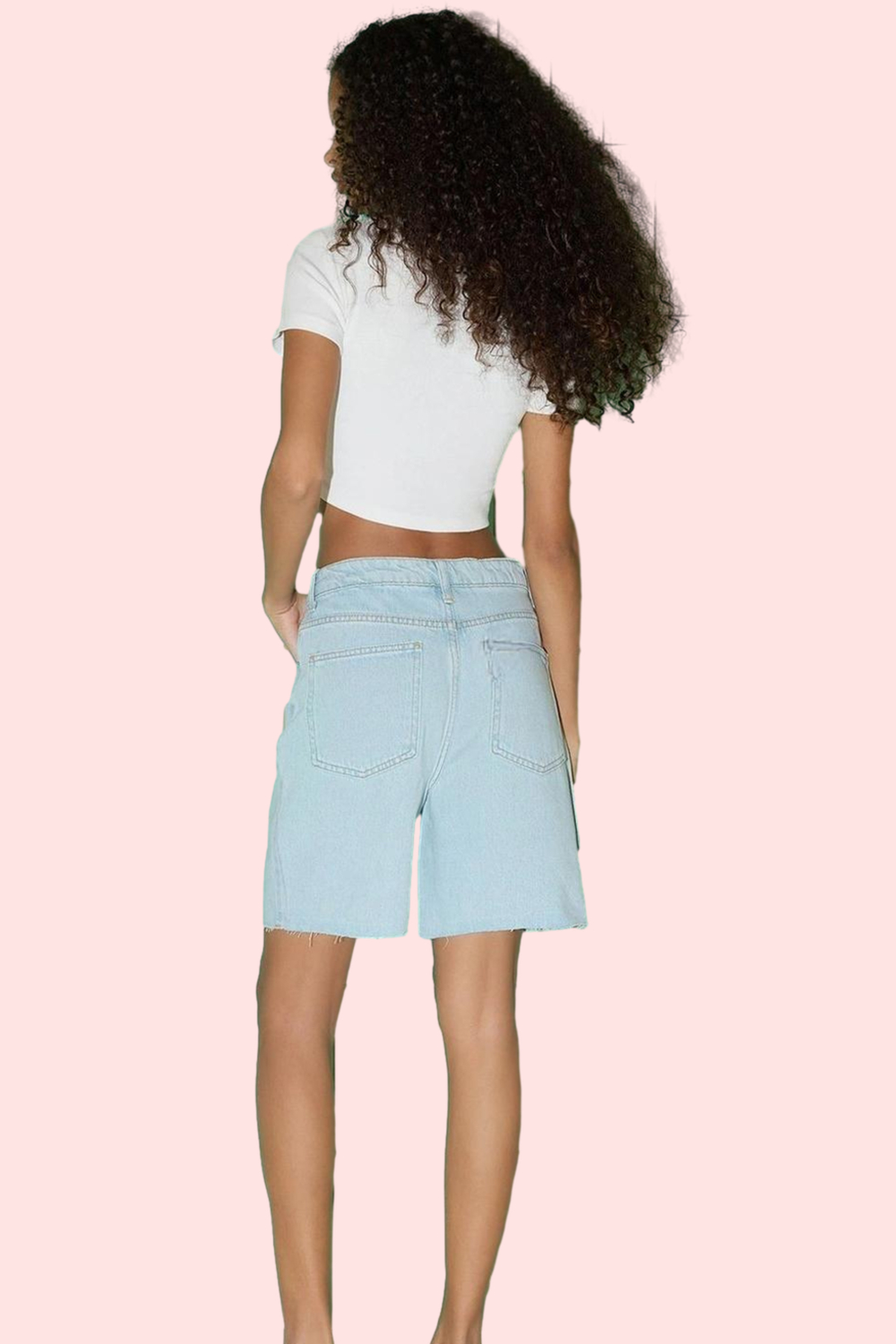 Kadın Rahat Kesim Denim Bermuda Şort Pamuk Yaz Günlük Kombin Hafta Sonu Stilin Buluştuğu Yer