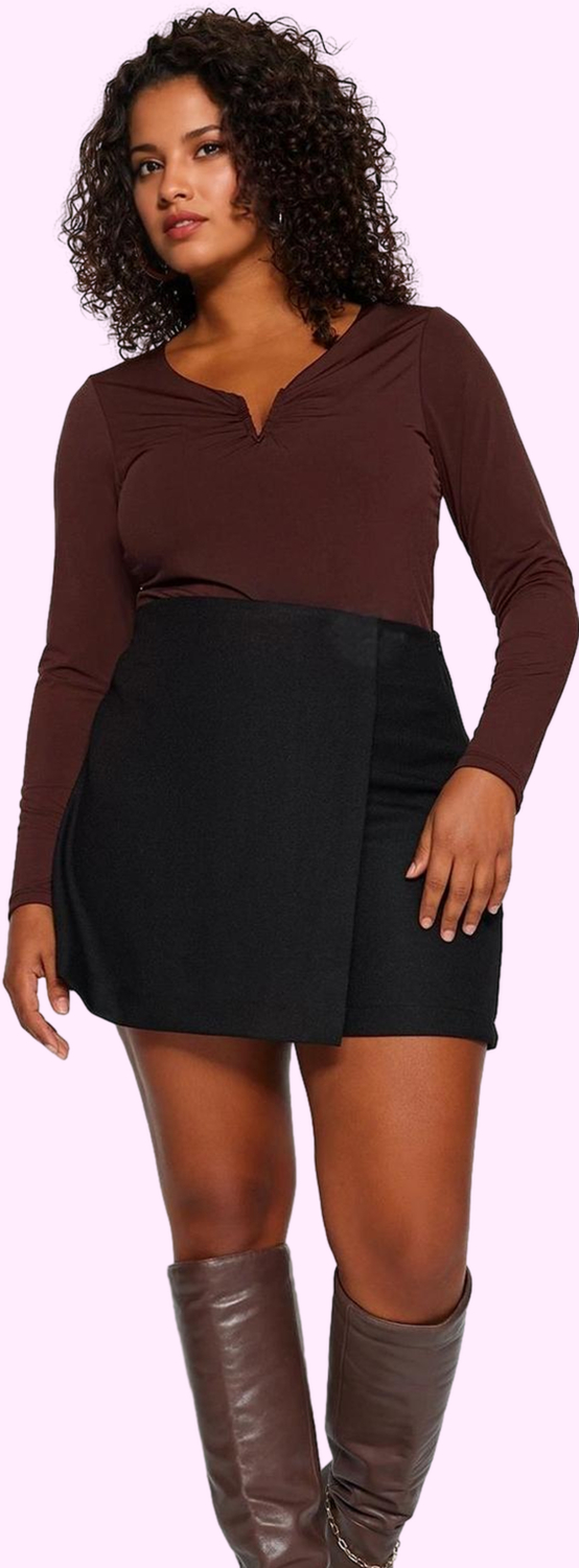 Kadın Büyük Beden Mini Şort Etek Polyester Günlük Stil Hafta Sonu Yaz Aylarının Vazgeçilmezi