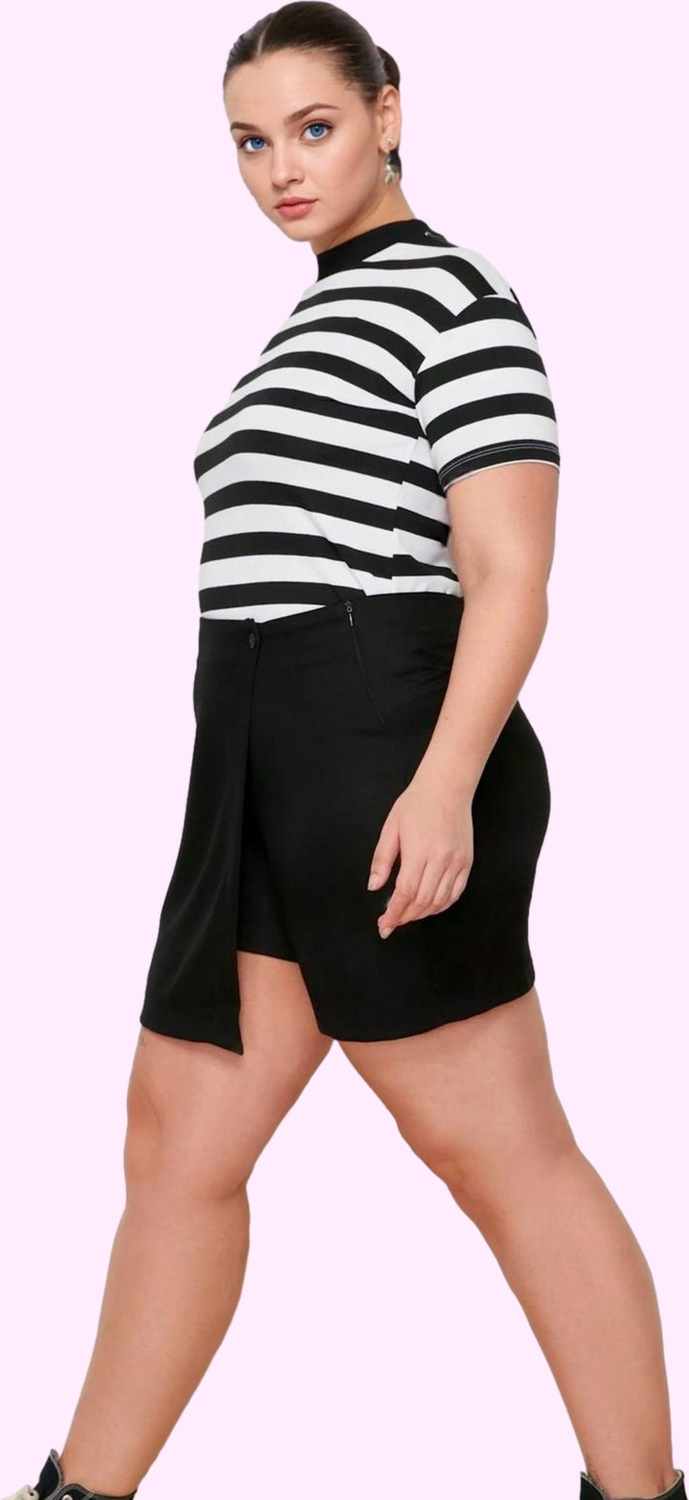 Kadın Büyük Beden Mini Şort Etek Polyester Günlük Stil Hafta Sonu Yaz Aylarının Vazgeçilmezi