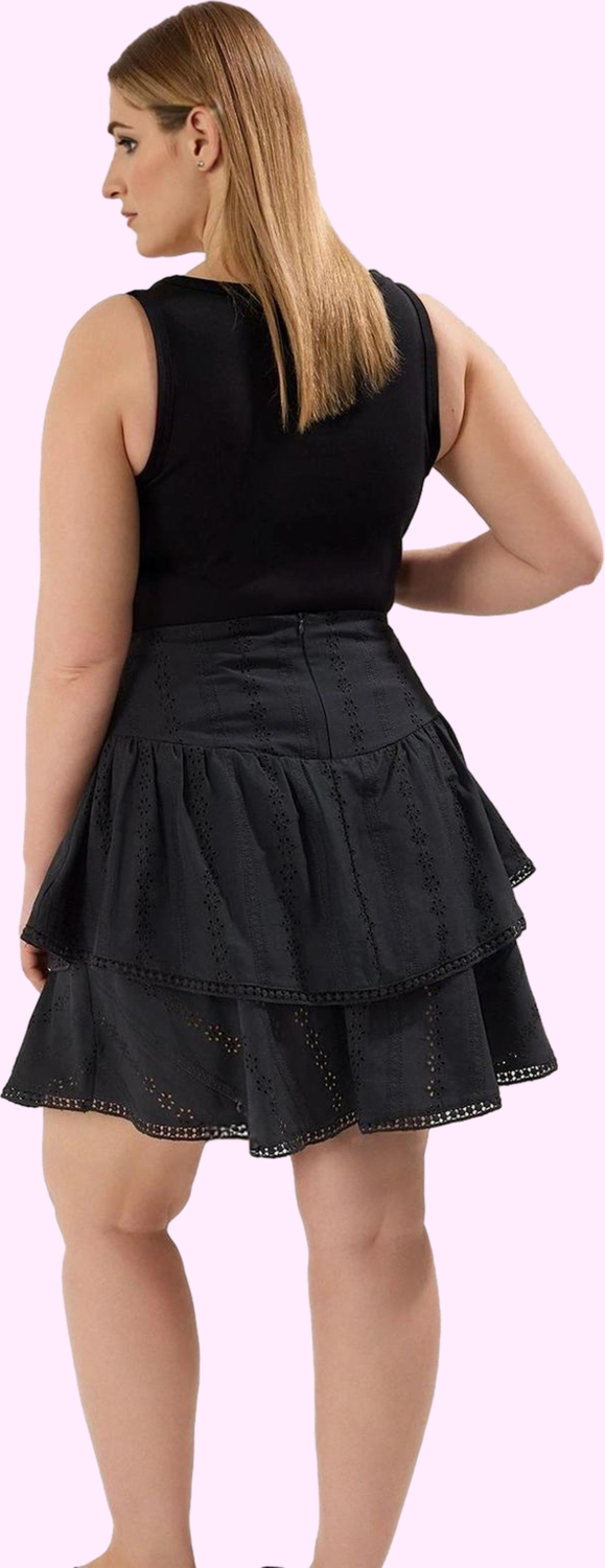 Kadın Brode Dokuma Pamuk Mini Etek Düz Casual Yaz Stilin Buluştuğu Yer Vazgeçilmez Tasarım