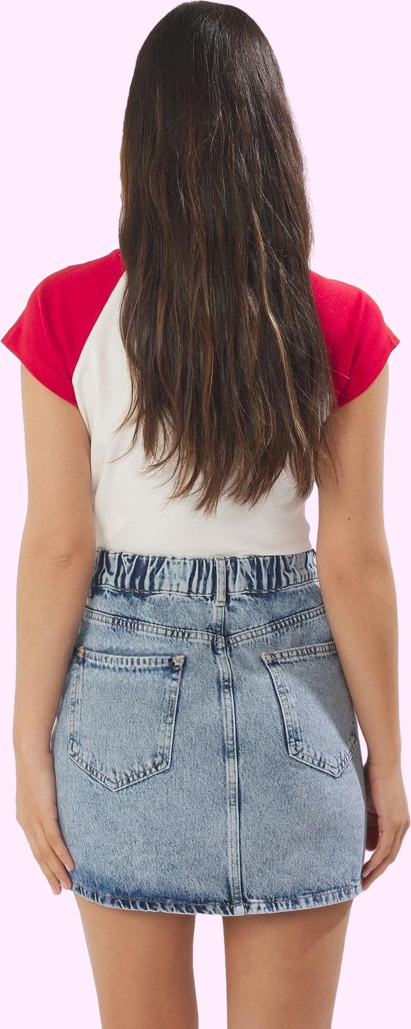 Kadın Denim Mini Etek A line Kalıp Pamuk Günlük Şıklık Hafta Sonu Yaz Aylarının Vazgeçilmezi