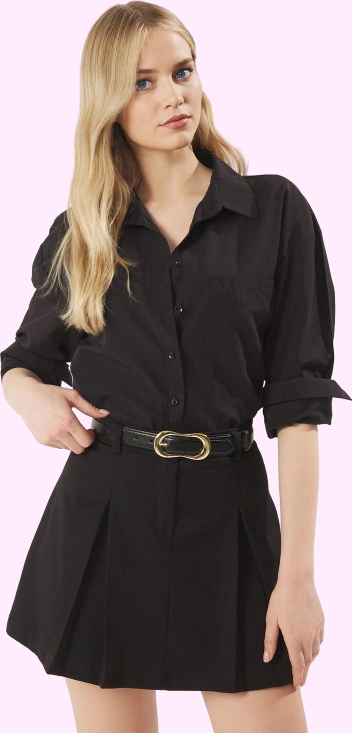 Kadın Dokuma Mini Etek Polyester Viskoz Yazlık İş Günlük Kullanım Yaz Aylarının Vazgeçilmezi