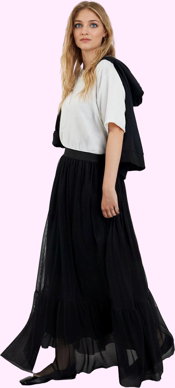 Kadın Polyester Maxi Etek Günlük Casual Tarz Astarlı Dokuma Hafta Sonu Yaz Aylarının Vazgeçilmezi