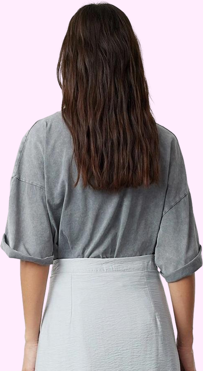 Moda Tesettür A-line Düz Desen Günlük Maxi Boy Normal Bel Dokuma Keten Görünümlü Etek