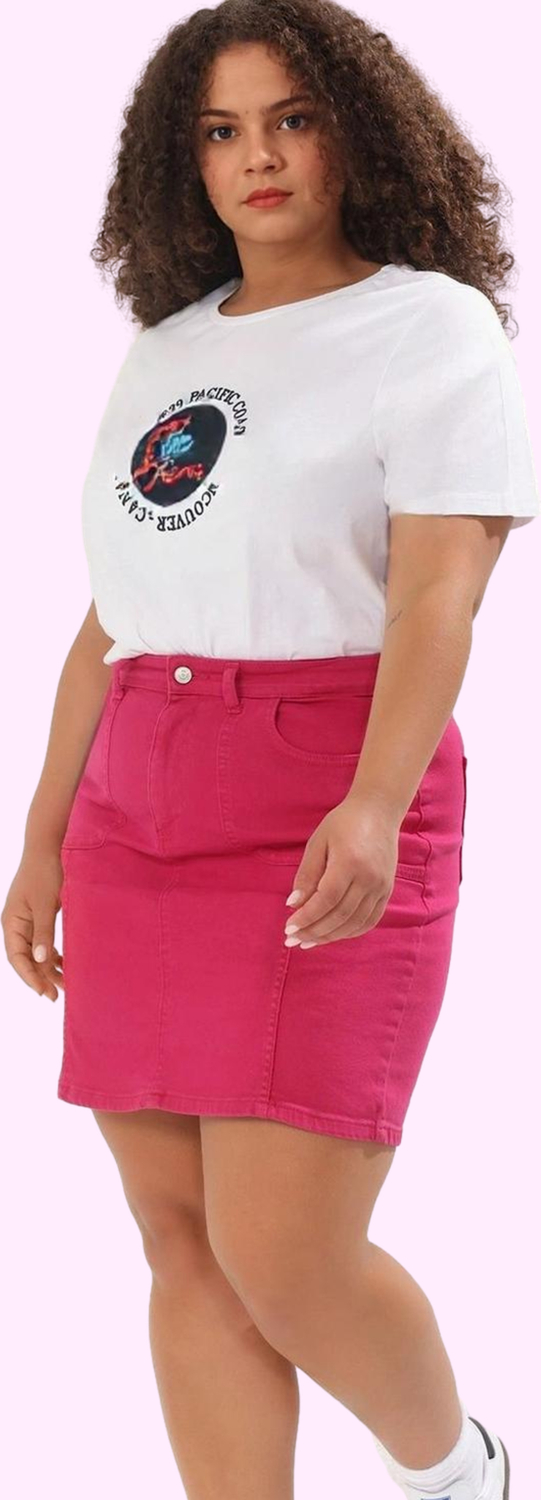 Kadın Denim Mini Etek Rahat A line Kesim Günlük Kombin Hafta Sonu Yaz Aylarının Vazgeçilmezi