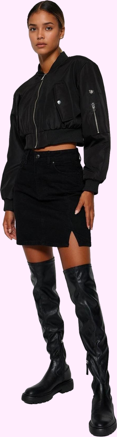 Kadın Denim Mini Etek Yüksek Bel Pamuk Casual Stil Günlük Kullanım Yaz Aylarının Vazgeçilmezi