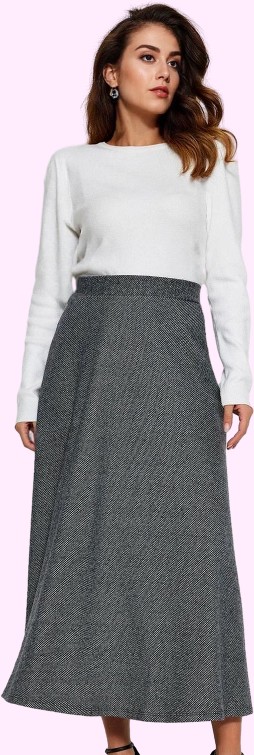 Kadın A line Maxi Etek Polyester Pamuk Rahat Günlük Stil Hafta Sonu Yaz Aylarının Vazgeçilmezi