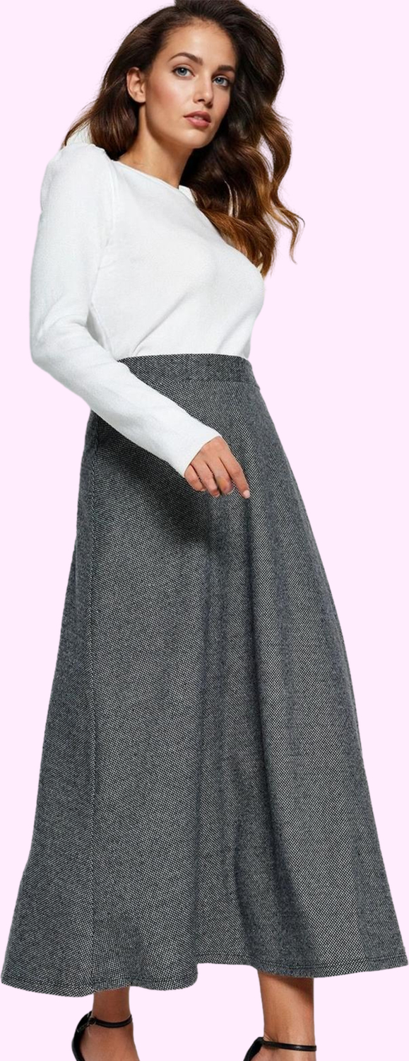 Kadın A line Maxi Etek Polyester Pamuk Rahat Günlük Stil Hafta Sonu Yaz Aylarının Vazgeçilmezi