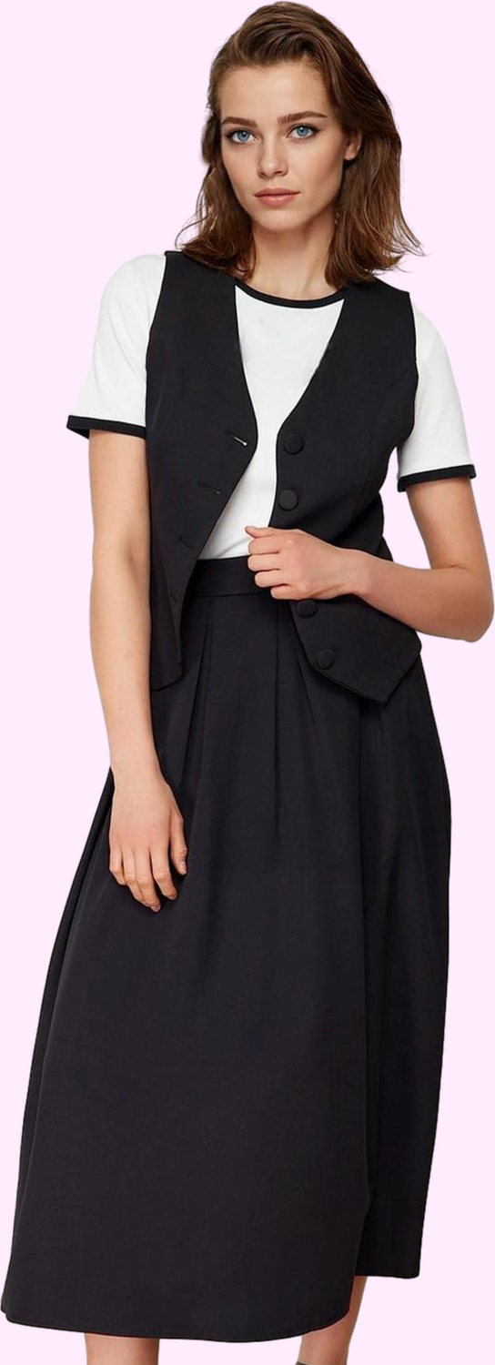 Kadın Kemerli Maxi Etek Polyester Elastan Finike Dokuma Casual Stil Yaz Aylarının Vazgeçilmezi