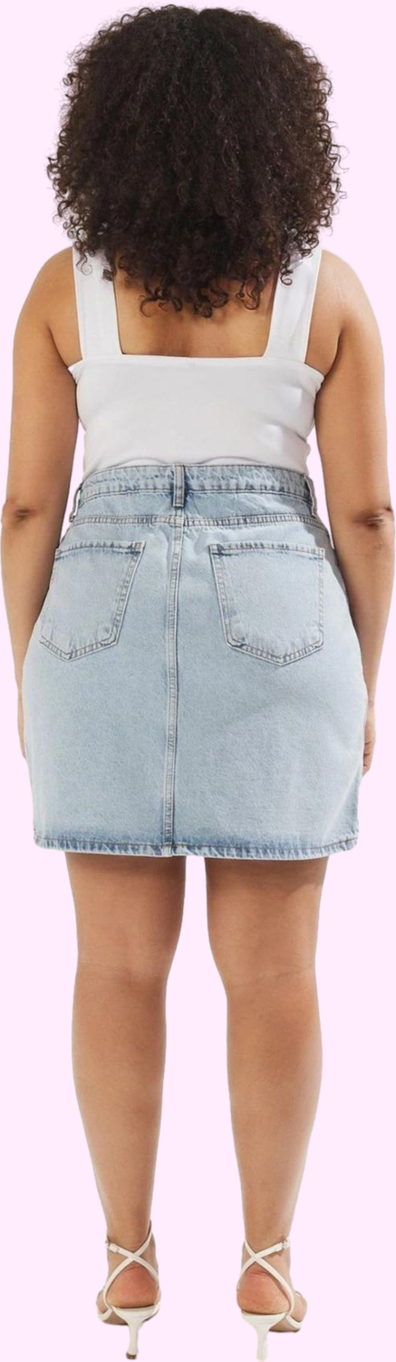Kadın Denim Etek Yüksek Bel Pamuk Günlük Casual Stil Hafta Sonu Yaz Aylarının Vazgeçilmezi