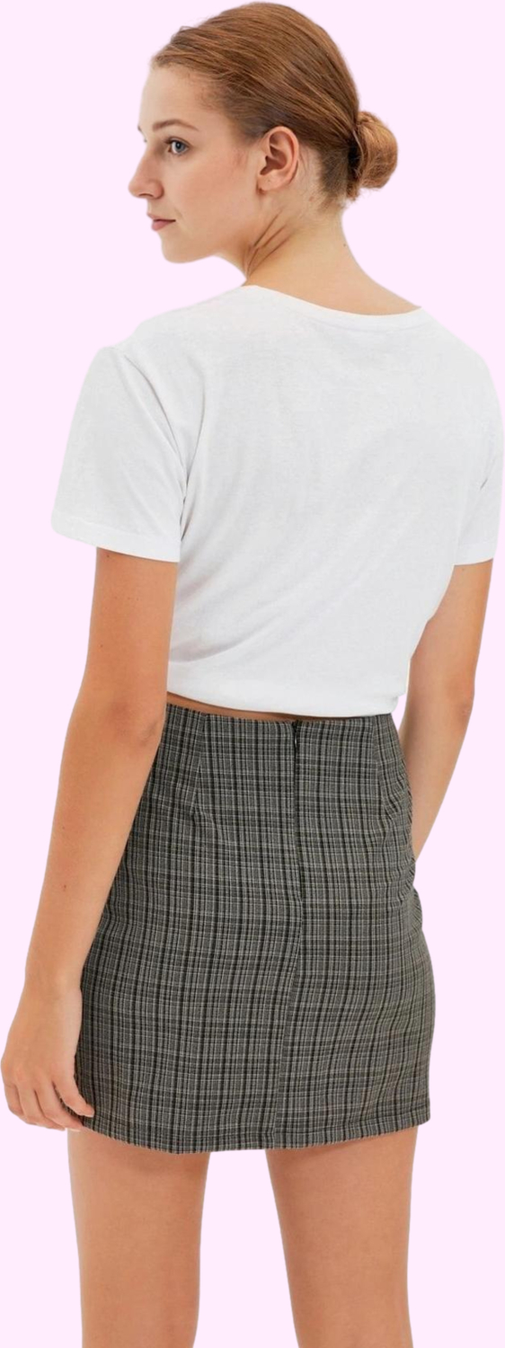 Kadın Mini Etek Yüksek Bel Kalem Kesim Polyester Günlük Kullanım Yaz Aylarının Vazgeçilmezi