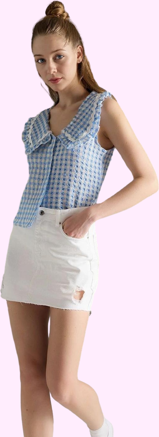 Kadın Pamuklu Denim Mini Etek Basic A line Kalıp Yaz Günlük Hafta Sonu Stilin Buluştuğu Yer