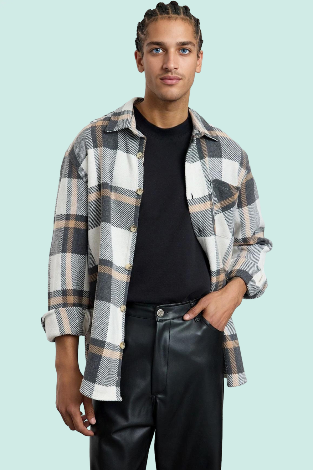 Kadın Unisex Regular Fit Kışlık Kareli Ekose Oduncu Gömlek Basic Siluet Yaz Aylarının Vazgeçilmezi