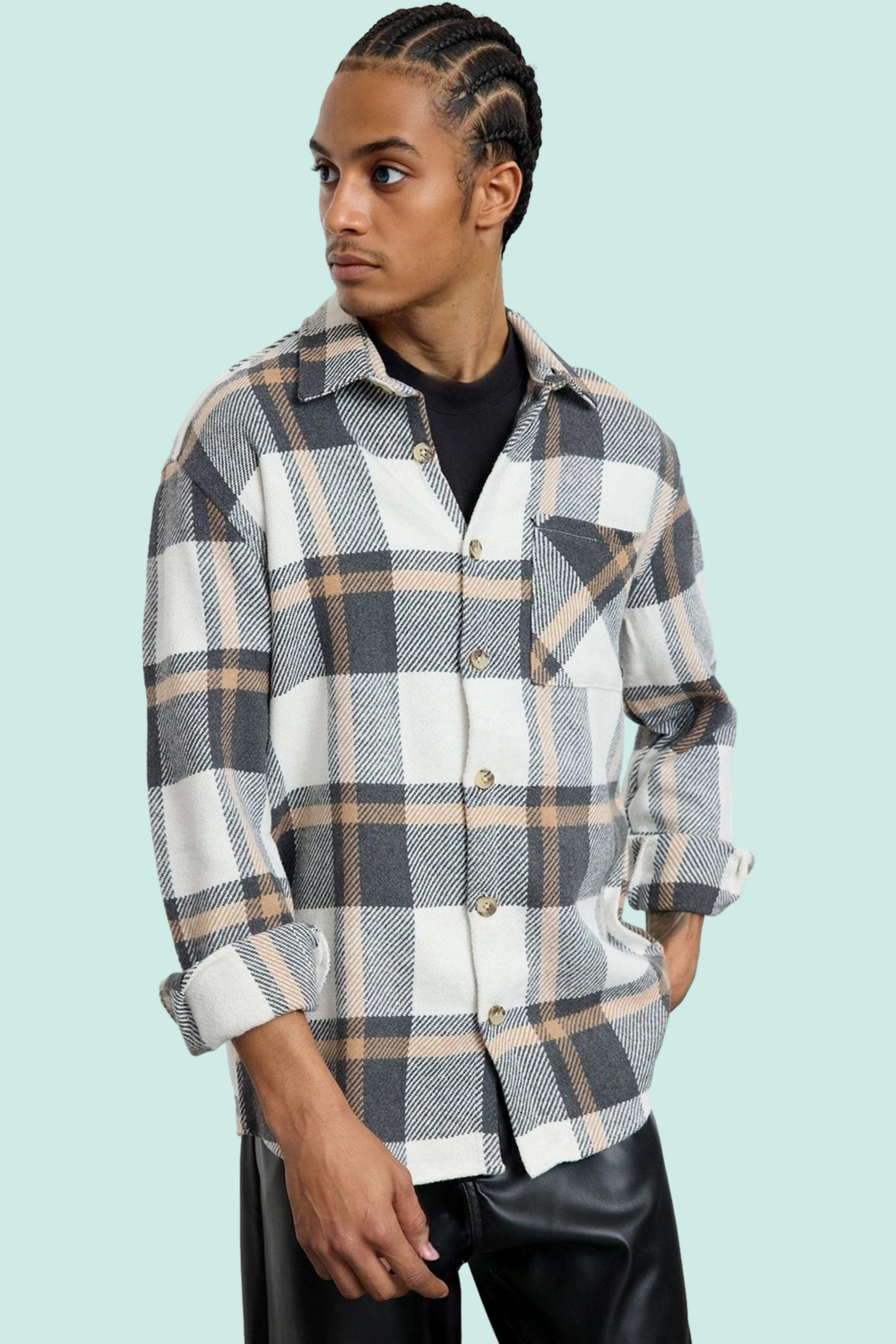 Kadın Unisex Regular Fit Kışlık Kareli Ekose Oduncu Gömlek Basic Siluet Yaz Aylarının Vazgeçilmezi