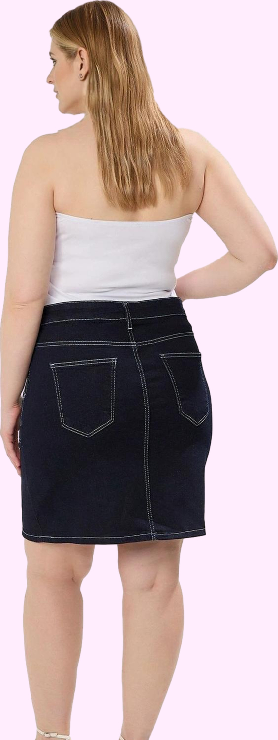 Kadın Yüksek Bel A line Denim Mini Etek Rahat ve Şık Günlük Tasarım Yaz Aylarının Vazgeçilmezi
