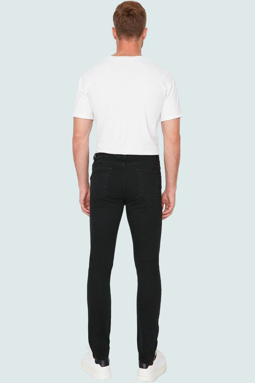 Erkek Pamuk Regular Skinny Fit Kot Pantolon Esnek Rahat Günlük Kullanım İçin Modern Tasarım