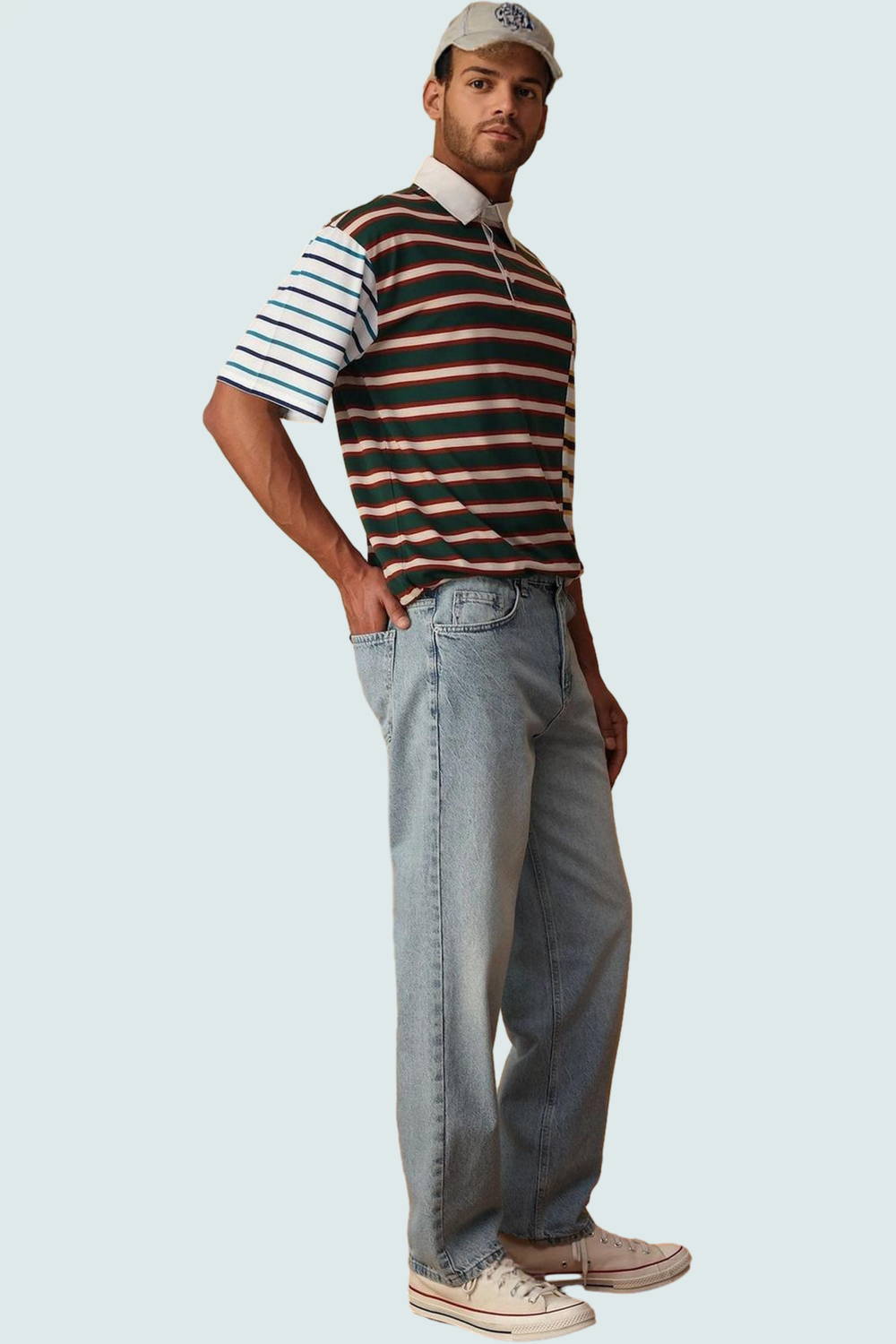 Erkek Denim Kot Pantolon Baggy Fit 5 Cep Pamuk Günlük Kullanım Hafta Sonu Kaliteli Malzeme