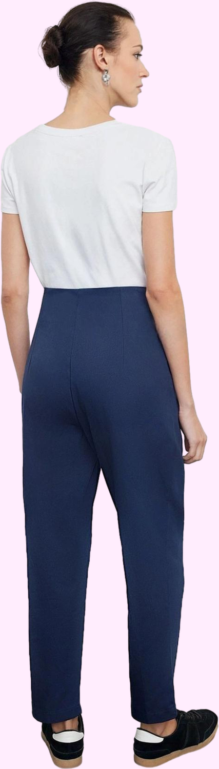Kadın Pamuklu Rahat Havuç Pantolon Gabardin Dokuma Günlük Stil Hafta Sonu Kaliteli Malzeme