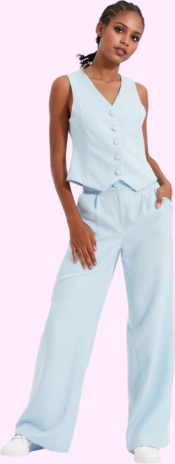 Kadın Düz Desenli Geniş Paça Pantolon Yüksek Bel Wide Leg Kesim Günlük Ve İş Modern Tasarım