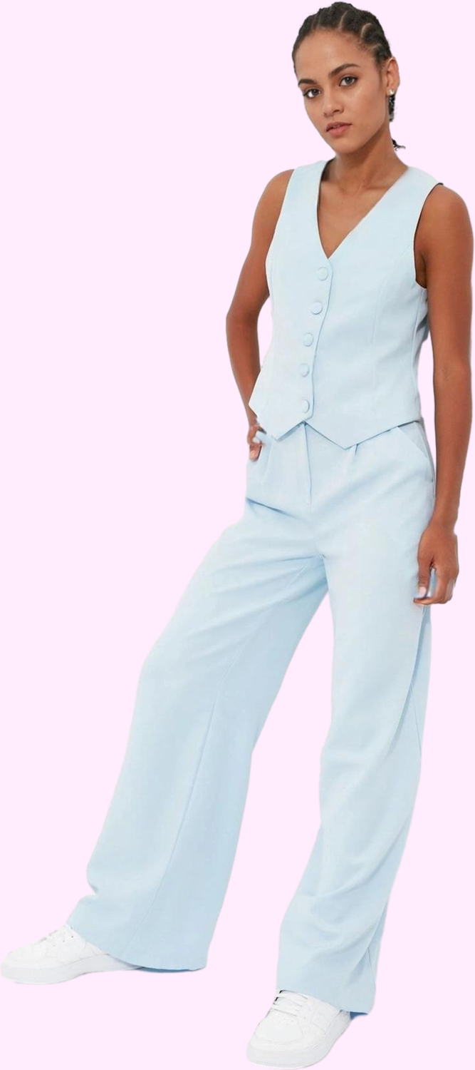 Kadın Düz Desenli Geniş Paça Pantolon Yüksek Bel Wide Leg Kesim Günlük Ve İş Modern Tasarım