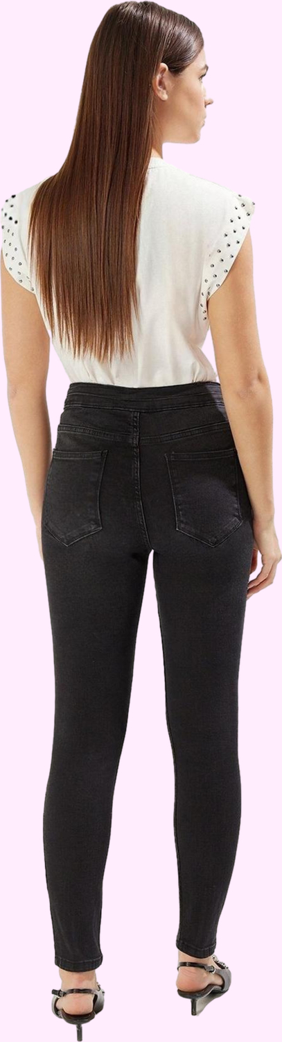 Kadın Yüksek Bel Skinny Jean Pamuk Stretch Denim Casual Stil Günlük Kullanım Modern Tasarım
