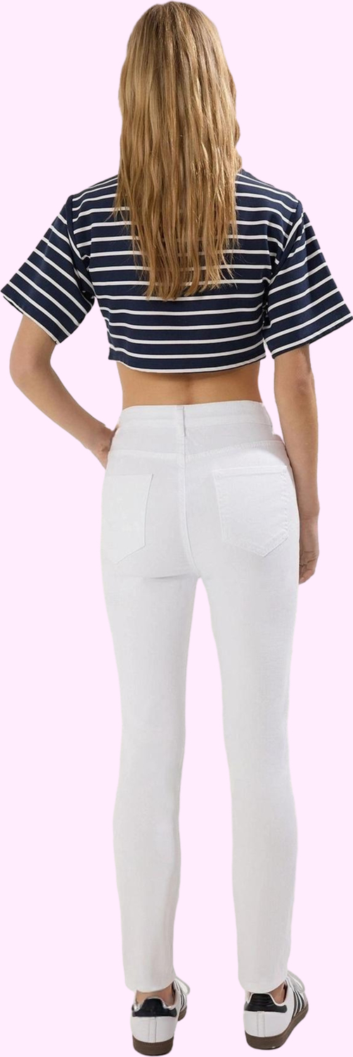Kadın Skinny Jean Yüksek Bel Stretch Denim Dar Paça Yazlık Günlük Kullanım Kaliteli Malzeme